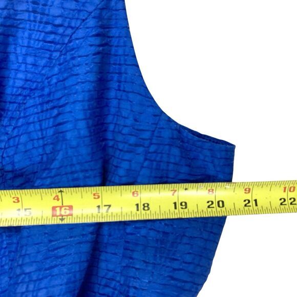 Nine West Dress Womens 16W Blue Belted Fit and Flare Western Cowboy Summer NEW - Picture 13 of 16